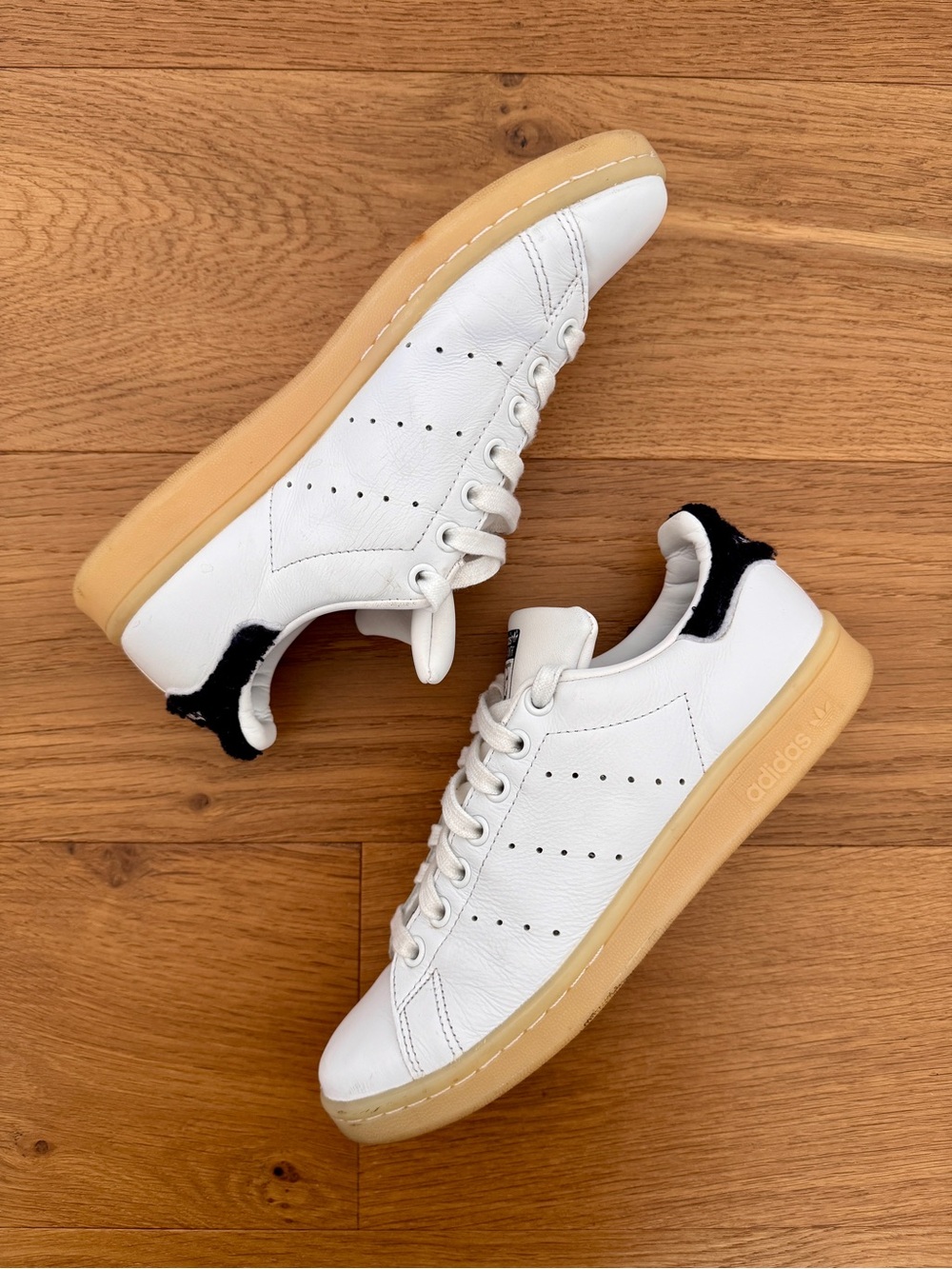 adidas Stan Smith Collegiate White Leather Sneakers, US7M